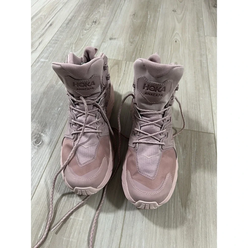 Hoka One One Anacapa 2 Mid GTX Mens Size 9 D Gore-Tex Shoes Pink Womens 10.5